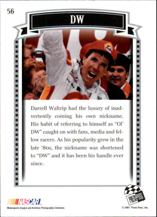 2007 Press Pass Legends Racing Card Pick (Base) - Picture 71 of 87