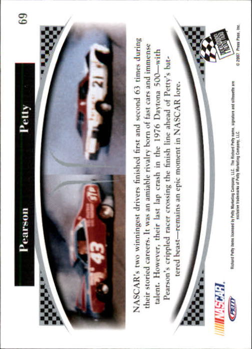 2007 Press Pass Legends #69 David Pearson/Richard Petty R back image