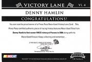 2007 Press Pass Legends Victory Lane Bronze #VL4 Denny Hamlin back image