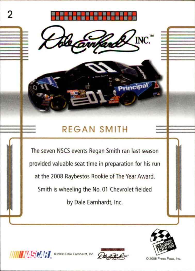 2008 Press Pass Premium #2 Regan Smith back image