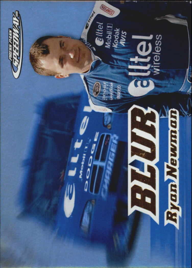 2008 Press Pass Speedway Blur #B4 Ryan Newman