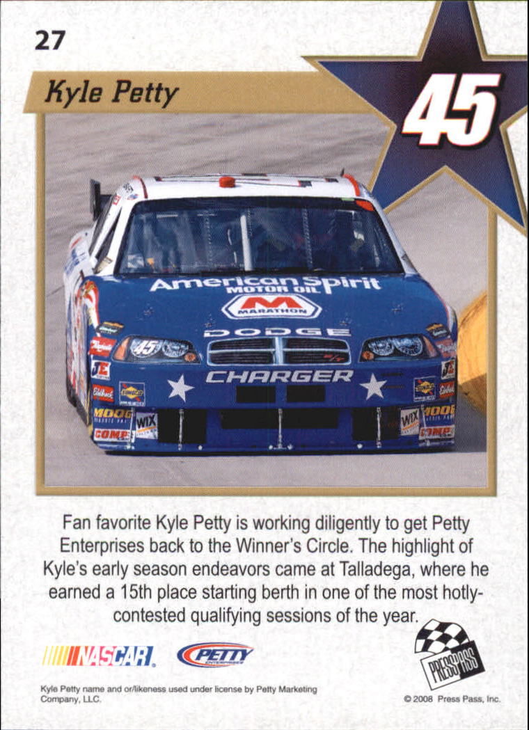2008 VIP #27 Kyle Petty back image