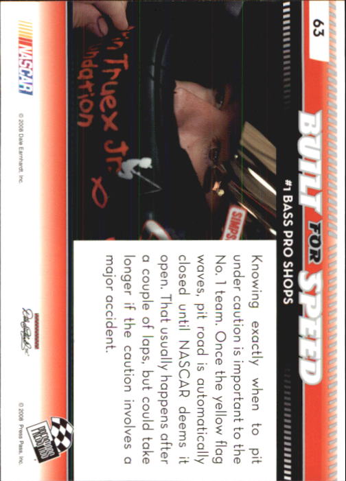 B2486- 2009 Press Pass Racing Card #s 1-218 -You Pick- 15+ FREE US SHIP - Picture 105 of 397