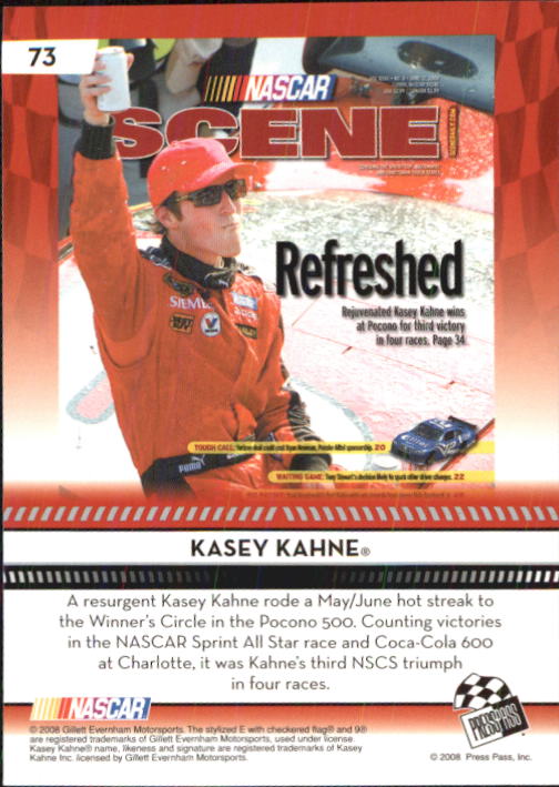 B2486- 2009 Press Pass Racing Card #s 1-218 -You Pick- 15+ FREE US SHIP - Picture 125 of 397