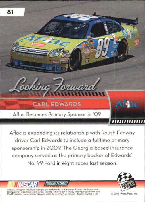 B2486- 2009 Press Pass Racing Card #s 1-218 -You Pick- 15+ FREE US SHIP - Picture 139 of 397