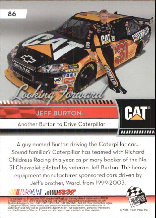 B2486- 2009 Press Pass Racing Card #s 1-218 -You Pick- 15+ FREE US SHIP - Picture 145 of 397