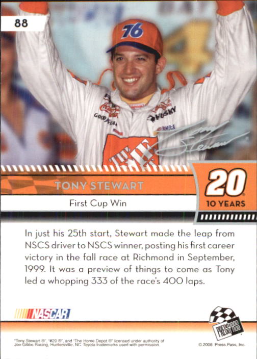 B2486- 2009 Press Pass Racing Card #s 1-218 -You Pick- 15+ FREE US SHIP - Picture 149 of 397