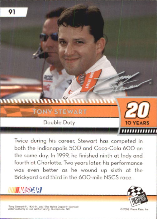 B2486- 2009 Press Pass Racing Card #s 1-218 -You Pick- 15+ FREE US SHIP - Picture 155 of 397