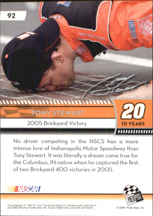 B2486- 2009 Press Pass Racing Card #s 1-218 -You Pick- 15+ FREE US SHIP - Picture 157 of 397
