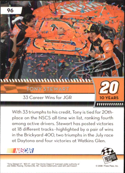 B2486- 2009 Press Pass Racing Card #s 1-218 -You Pick- 15+ FREE US SHIP - Picture 165 of 397