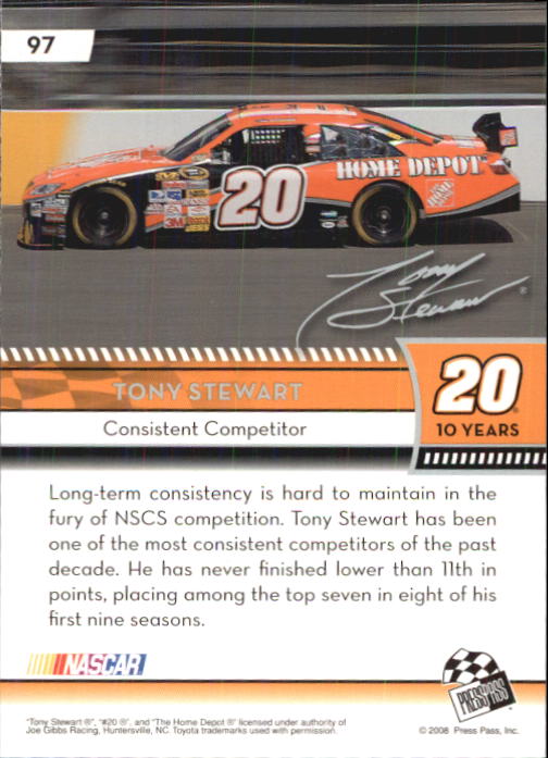 B2486- 2009 Press Pass Racing Card #s 1-218 -You Pick- 15+ FREE US SHIP - Picture 167 of 397