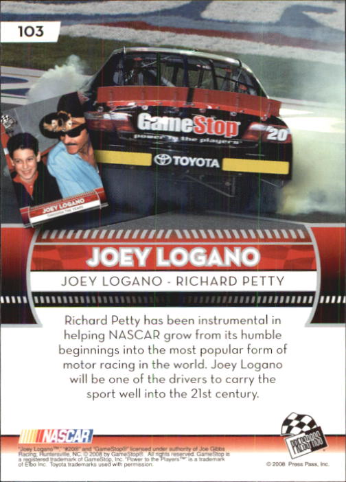 B2486- 2009 Press Pass Racing Card #s 1-218 -You Pick- 15+ FREE US SHIP - Picture 177 of 397