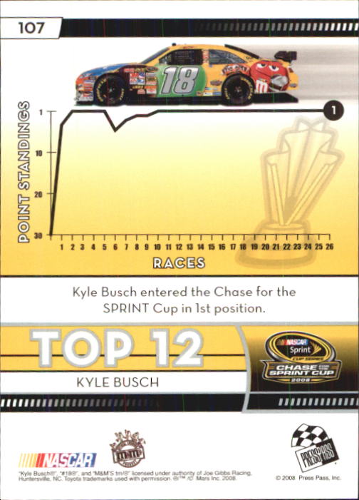 B2486- 2009 Press Pass Racing Card #s 1-218 -You Pick- 15+ FREE US SHIP - Picture 185 of 397