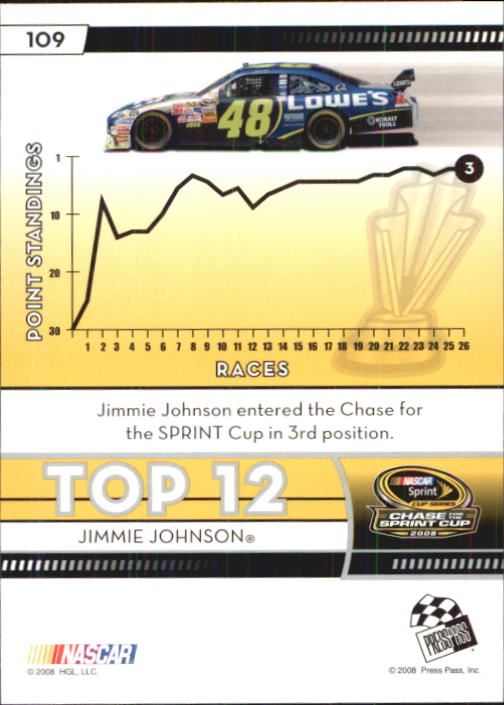 B2486- 2009 Press Pass Racing Card #s 1-218 -You Pick- 15+ FREE US SHIP - Picture 189 of 397