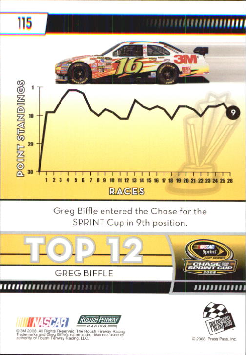 B2486- 2009 Press Pass Racing Card #s 1-218 -You Pick- 15+ FREE US SHIP - Picture 201 of 397