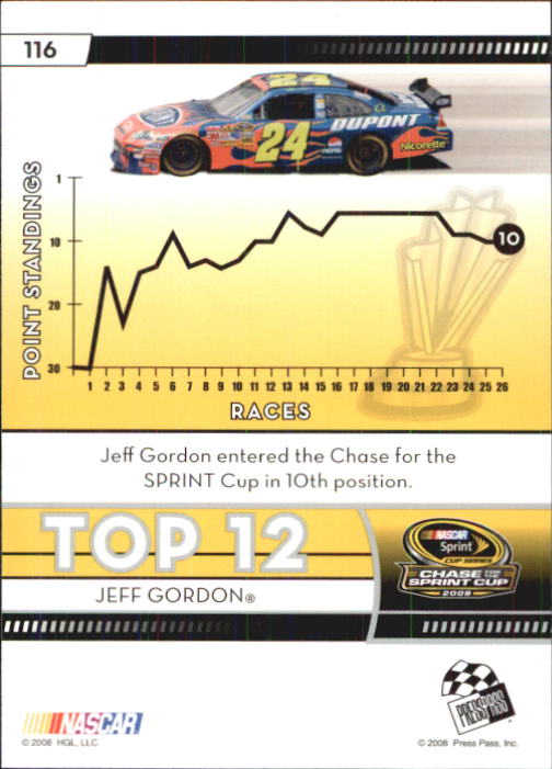 B2486- 2009 Press Pass Racing Card #s 1-218 -You Pick- 15+ FREE US SHIP - Picture 203 of 397