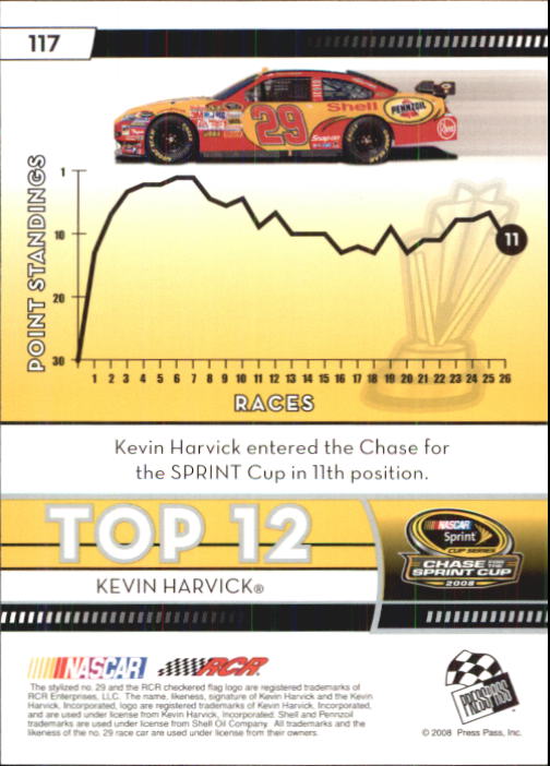 B2486- 2009 Press Pass Racing Card #s 1-218 -You Pick- 15+ FREE US SHIP - Picture 205 of 397