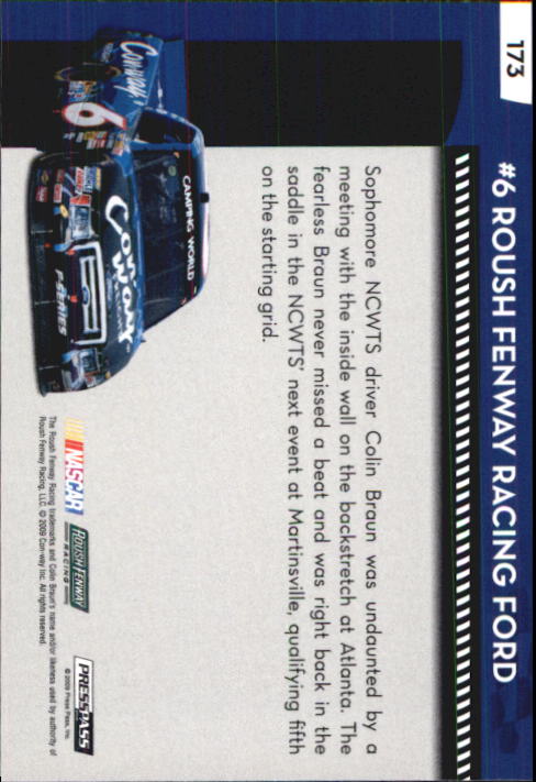 B2486- 2009 Press Pass Racing Card #s 1-218 -You Pick- 15+ FREE US SHIP - Picture 311 of 397
