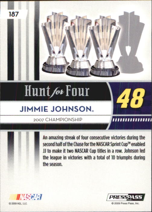 B2486- 2009 Press Pass Racing Card #s 1-218 -You Pick- 15+ FREE US SHIP - Picture 339 of 397