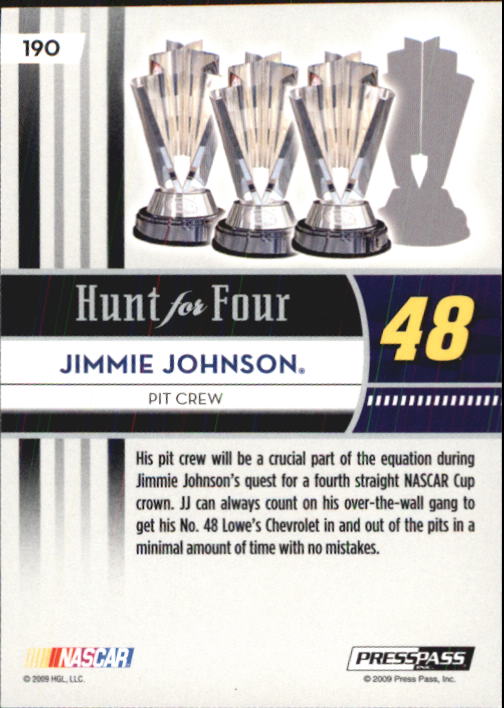 B2486- 2009 Press Pass Racing Card #s 1-218 -You Pick- 15+ FREE US SHIP - Picture 343 of 397