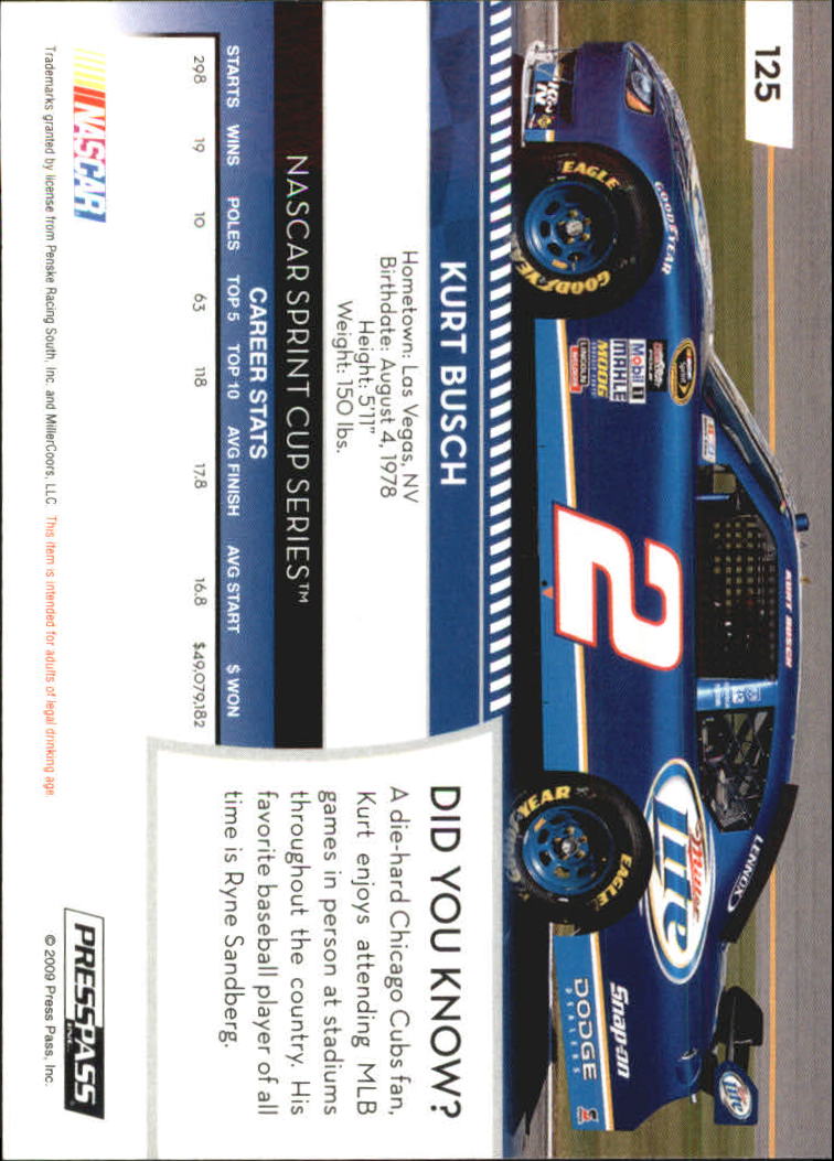 B2486- 2009 Presse Pass Blau Rennen Karte #S 1-220 -du Pick- 15 + Free US Schiff - Bild 251 von 439
