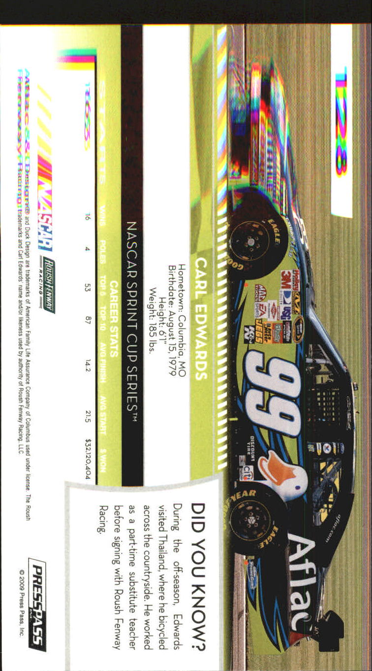 B2486- 2009 Presse Pass Blau Rennen Karte #S 1-220 -du Pick- 15 + Free US Schiff - Bild 257 von 439