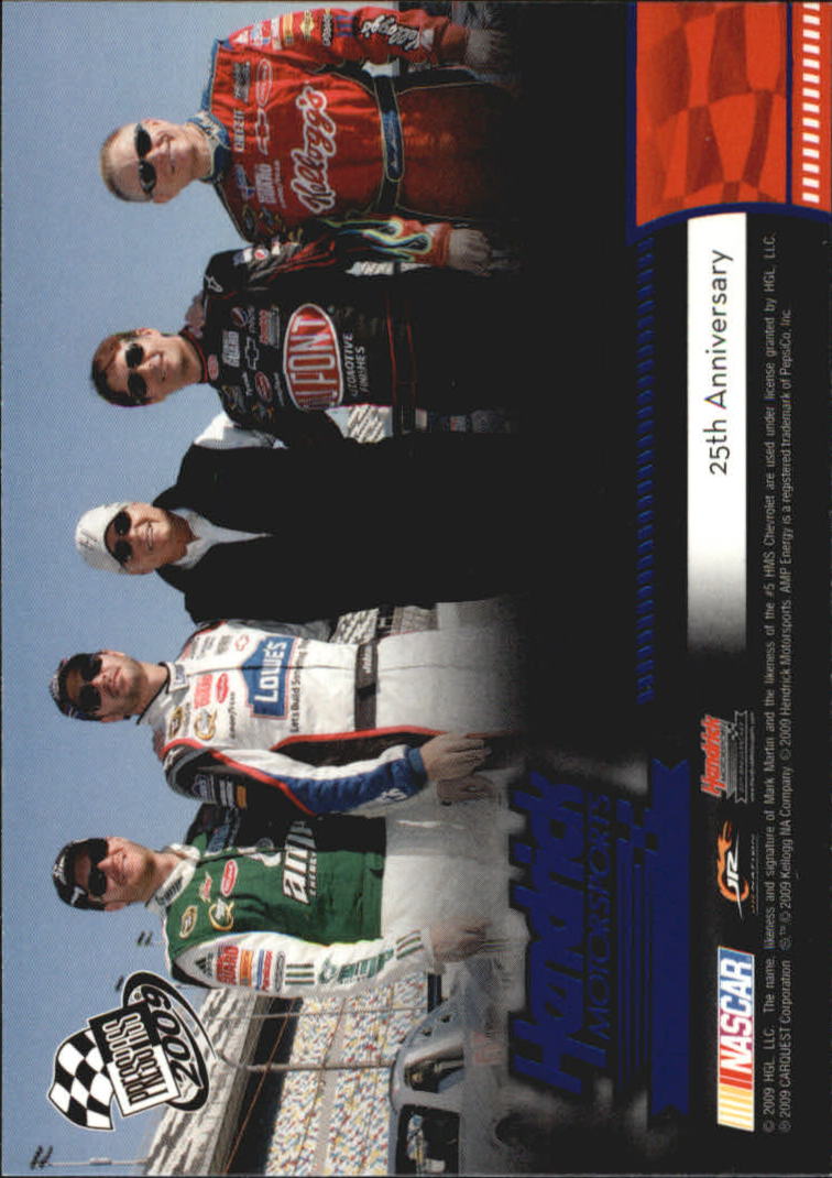 2009 Press Pass Blue #200 Dale Earnhardt Jr./Jimmie Johnson/Rick Hendrick/Jeff Gordon/Mark Martin HMS