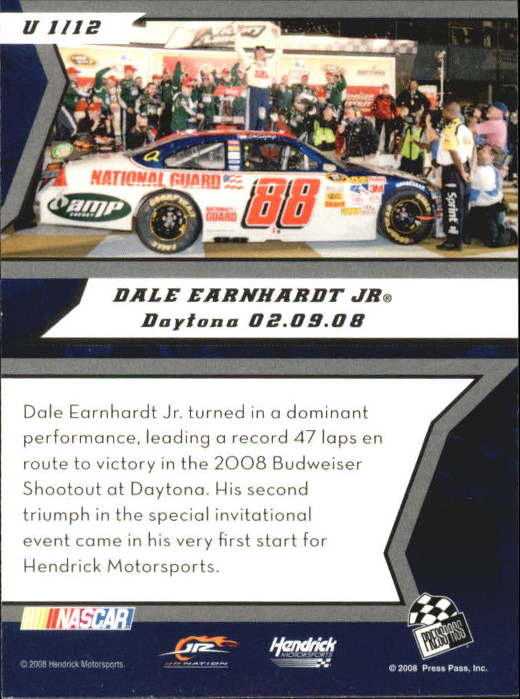 2009 Press Pass Unleashed #U1 Dale Earnhardt Jr. back image
