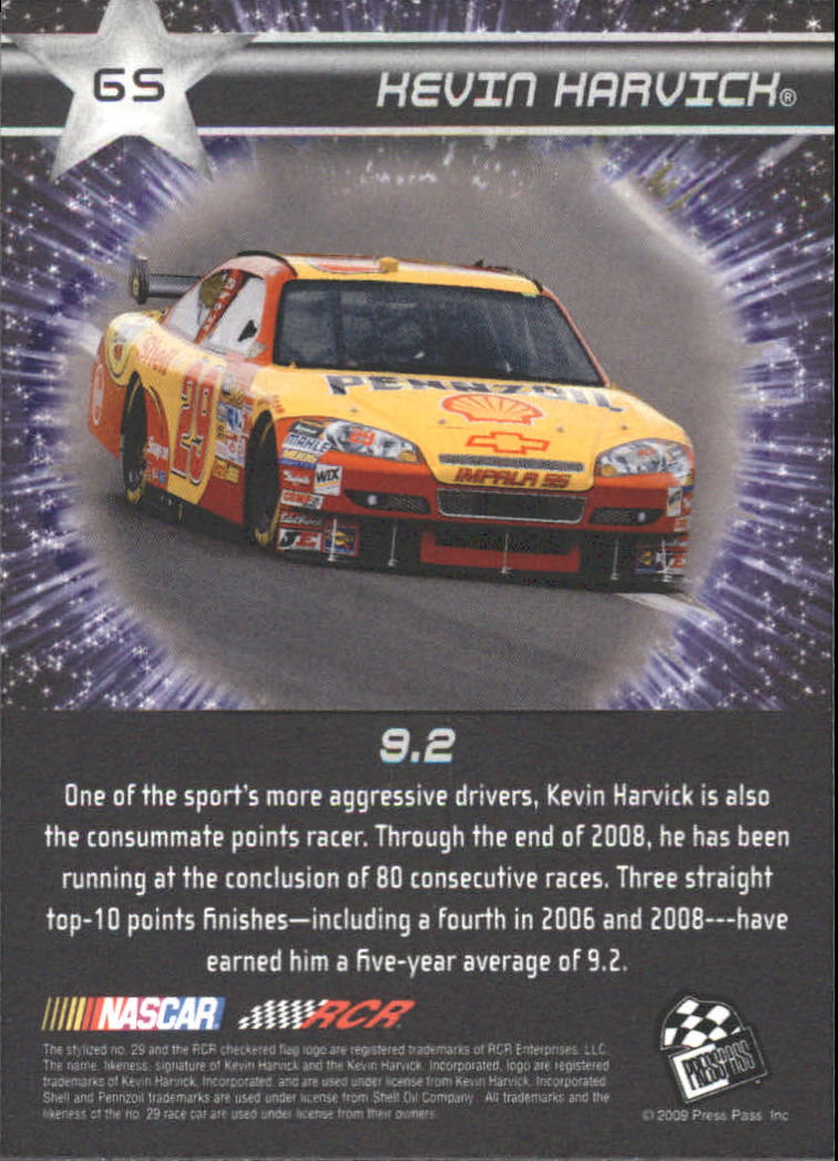 2009 Press Pass Eclipse #65 Kevin Harvick BS back image