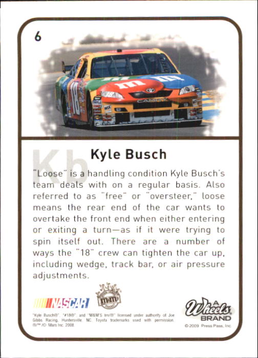 2009 Element #6 Kyle Busch back image