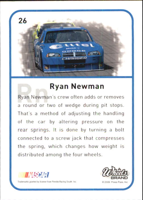 2009 Element #26 Ryan Newman back image