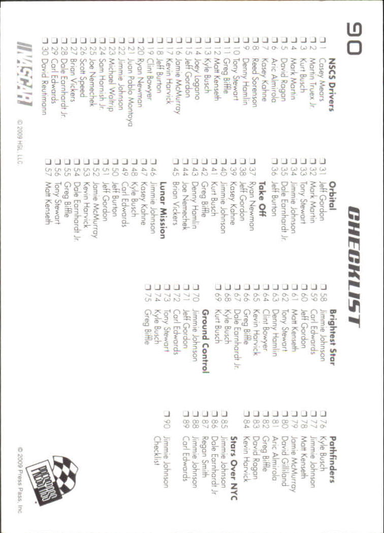 A3336- 2009 Presse Pass Eclipse Schwarz und Weiß Karten -du Pick- 15 + - Bild 17 von 17