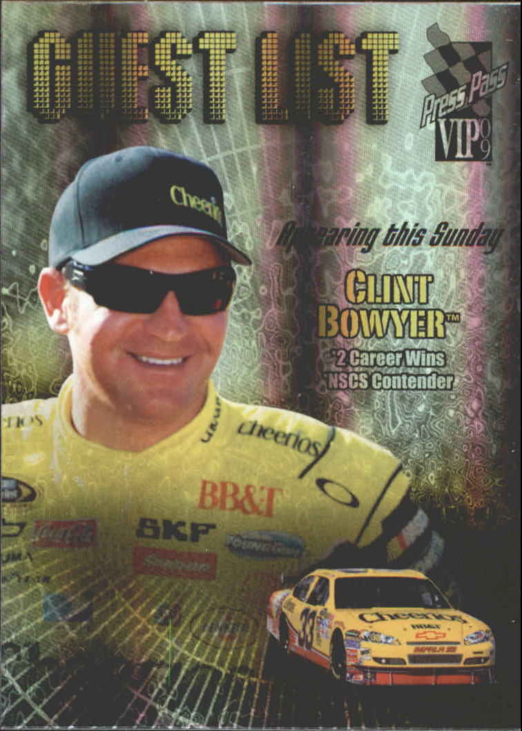 2009 VIP Guest List #GG12 Clint Bowyer