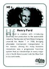 2009 Element Missing Elements #ME6 Henry Ford back image