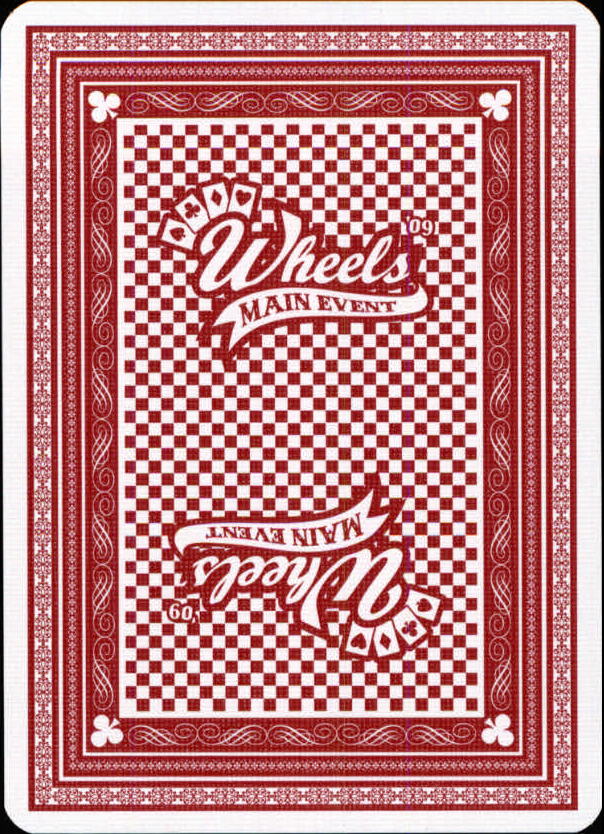 2009 Wheels Main Event Playing Cards Red #3H Scott Lagasse Jr. back image
