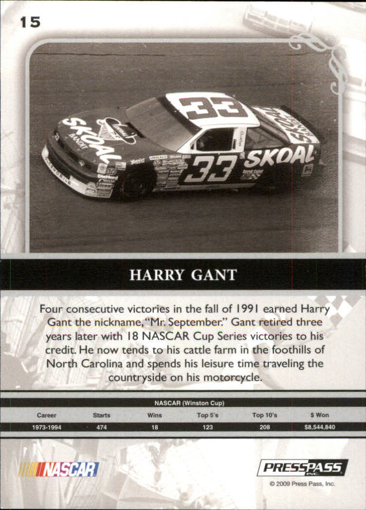 2009 Press Pass Legends Red #15 Harry Gant