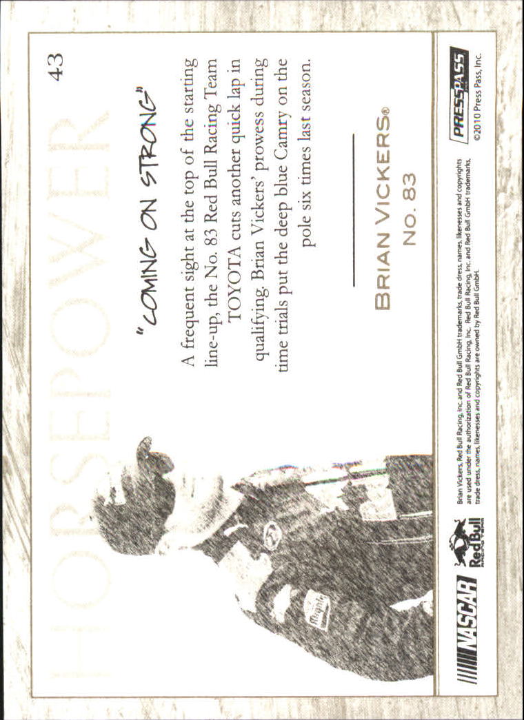 A9839- 2010 Press Pass Eclipse Gold Racing #s 1-90 -You Pick- 15+ FREE US SHIP - Picture 45 of 75