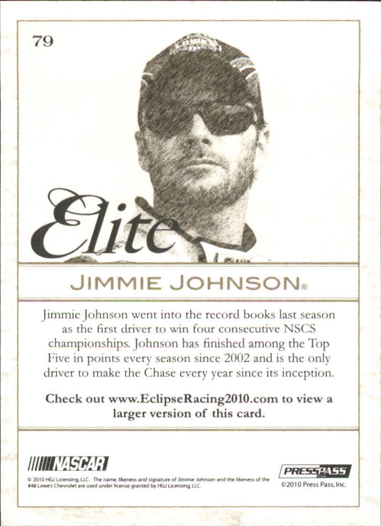 A9839- 2010 Press Pass Eclipse Gold Racing #s 1-90 -You Pick- 15+ FREE US SHIP - Picture 69 of 75