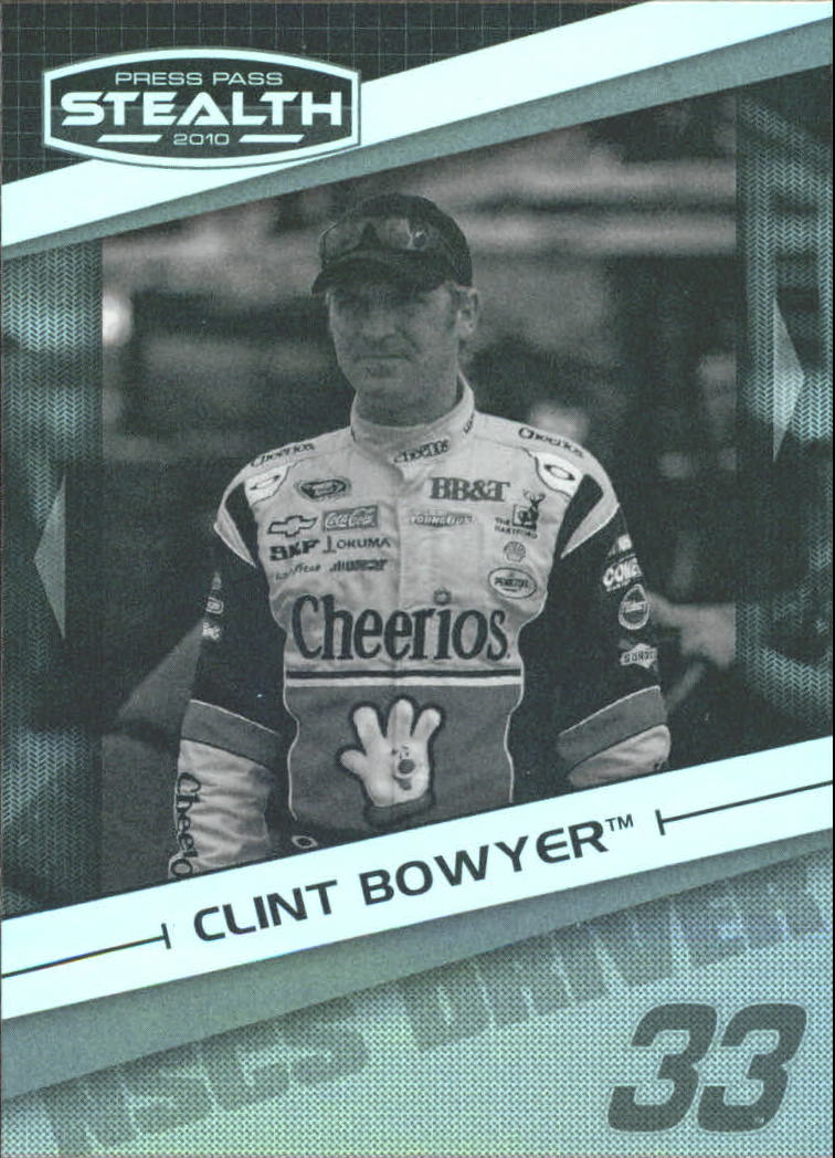2010 Press Pass Stealth Black and White #4 Clint Bowyer