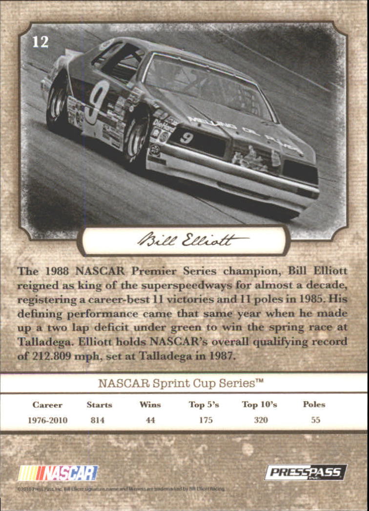 B6803- 2010 Press Pass Legends Racing Card #s 1-80-You Pick- 15+ FREE US SHIP - Picture 21 of 127