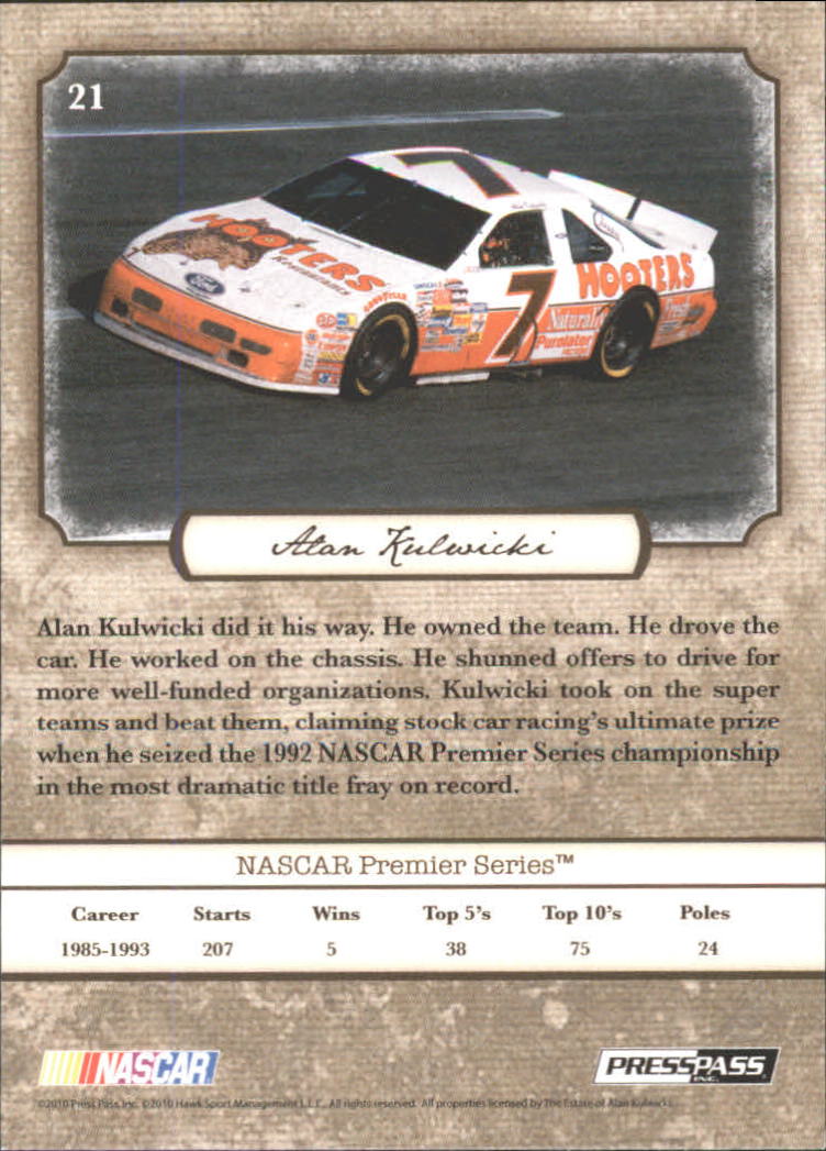 B6803- 2010 Press Pass Legends Racing Card #s 1-80-You Pick- 15+ FREE US SHIP - Picture 33 of 127