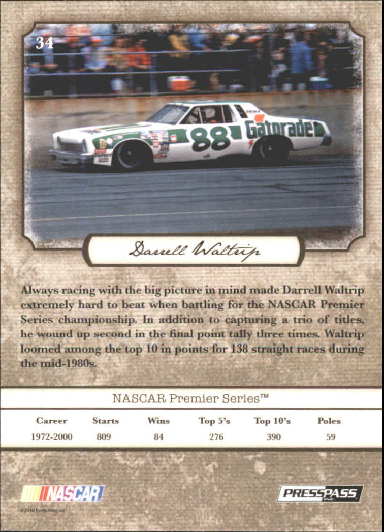 B6803- 2010 Press Pass Legends Racing Card #s 1-80-You Pick- 15+ FREE US SHIP - Picture 53 of 127