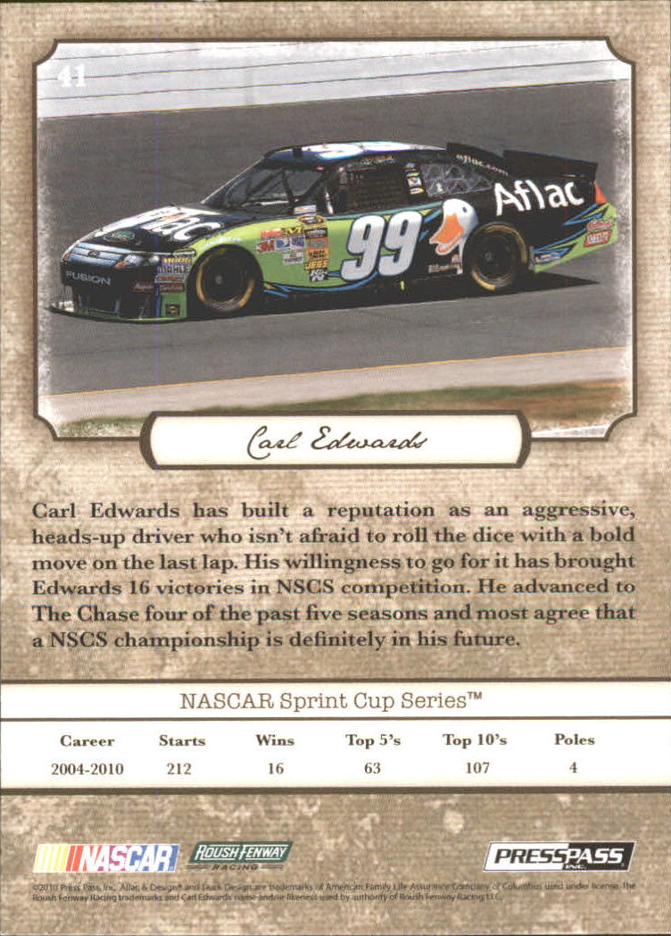 B6803- 2010 Press Pass Legends Racing Card #s 1-80-You Pick- 15+ FREE US SHIP - Picture 63 of 127