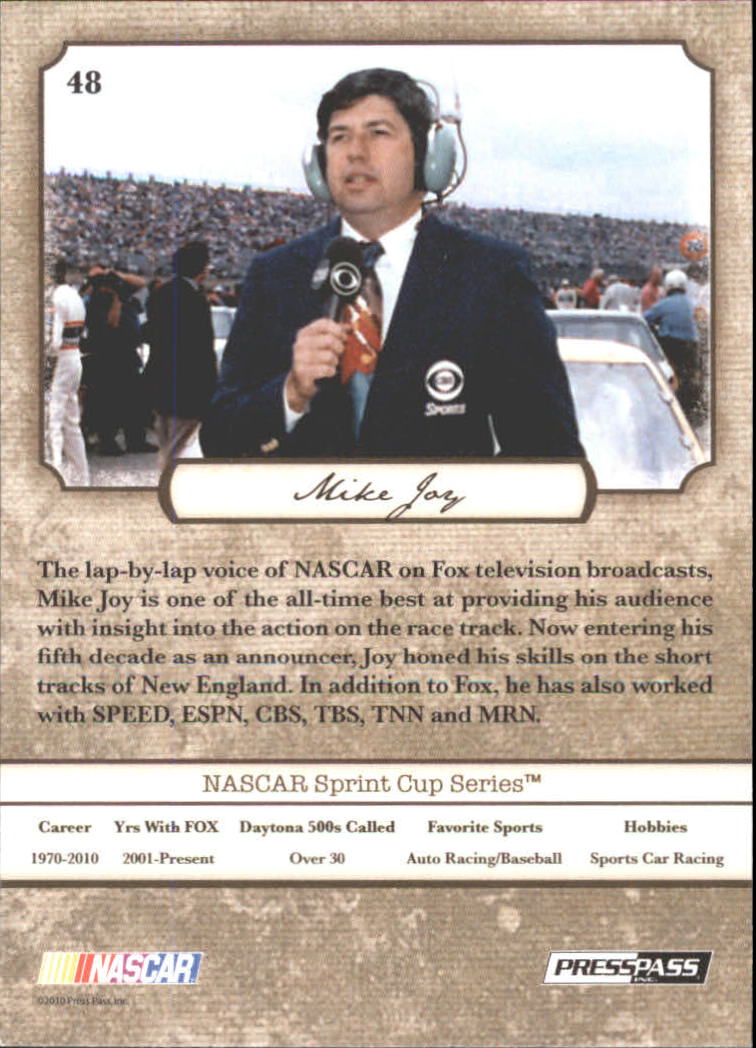 B6803- 2010 Press Pass Legends Racing Card #s 1-80-You Pick- 15+ FREE US SHIP - Picture 69 of 127