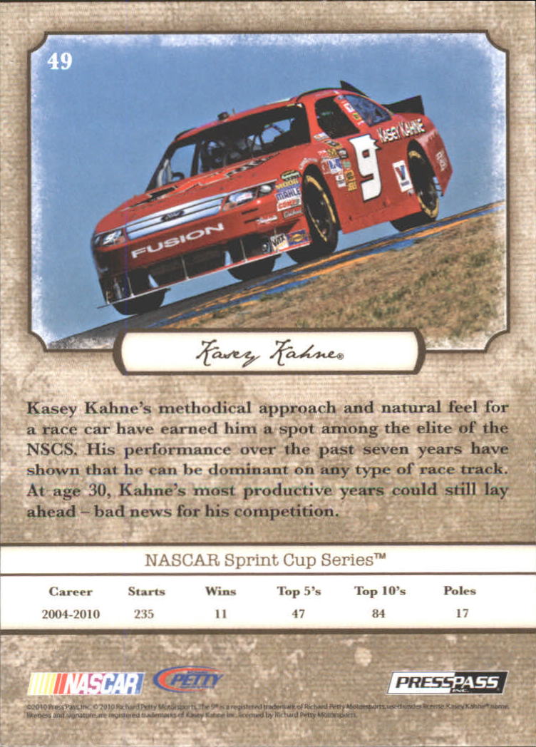 B6803- 2010 Press Pass Legends Racing Card #s 1-80-You Pick- 15+ FREE US SHIP - Picture 71 of 127