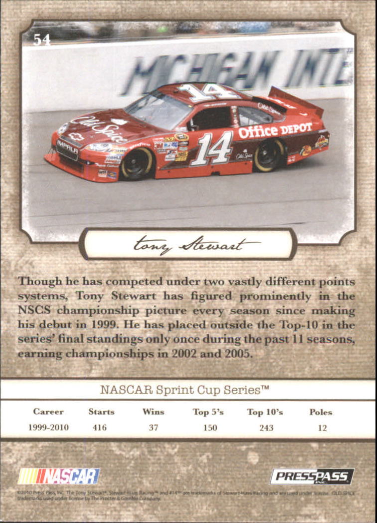 B6803- 2010 Press Pass Legends Racing Card #s 1-80-You Pick- 15+ FREE US SHIP - Picture 77 of 127