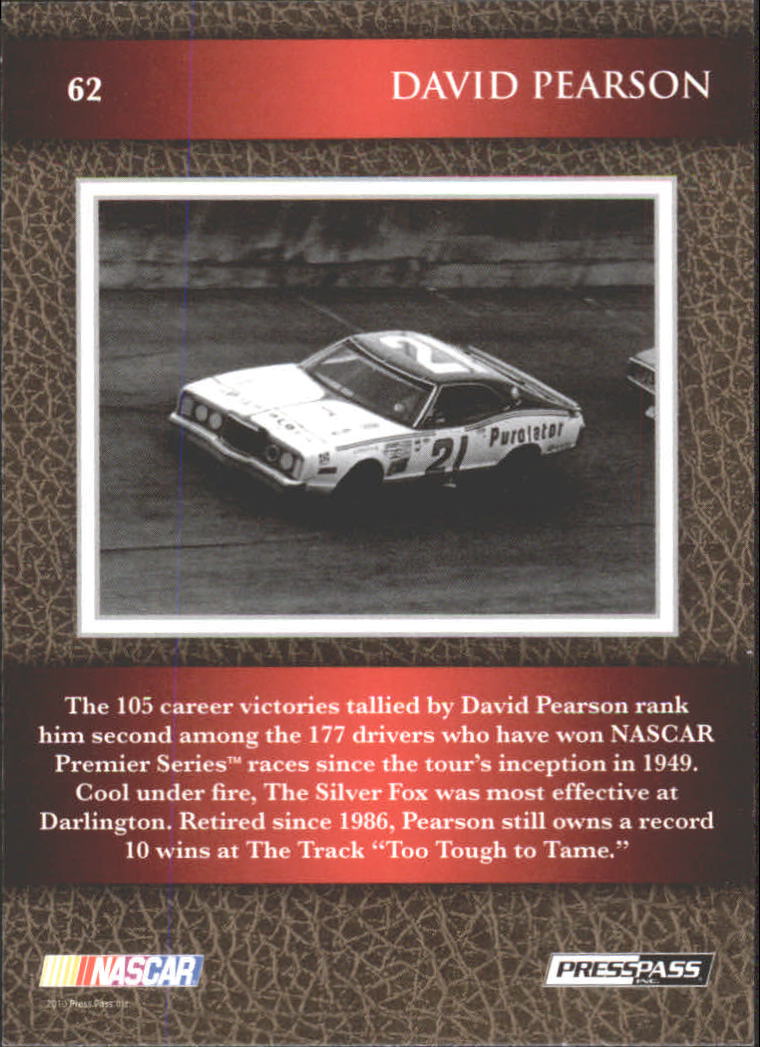 B6803- 2010 Press Pass Legends Racing Card #s 1-80-You Pick- 15+ FREE US SHIP - Picture 91 of 127