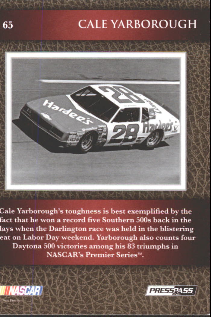 B6803- 2010 Press Pass Legends Racing Card #s 1-80-You Pick- 15+ FREE US SHIP - Picture 97 of 127