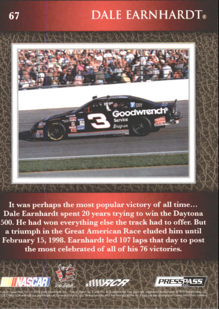 B6803- 2010 Press Pass Legends Racing Card #s 1-80-You Pick- 15+ FREE US SHIP - Picture 101 of 127