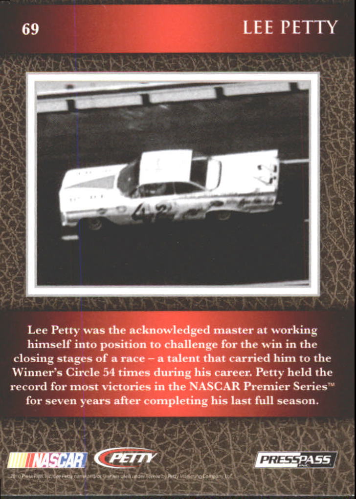 B6803- 2010 Press Pass Legends Racing Card #s 1-80-You Pick- 15+ FREE US SHIP - Picture 105 of 127